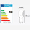 Bombilla LED G9 230V 4,5W