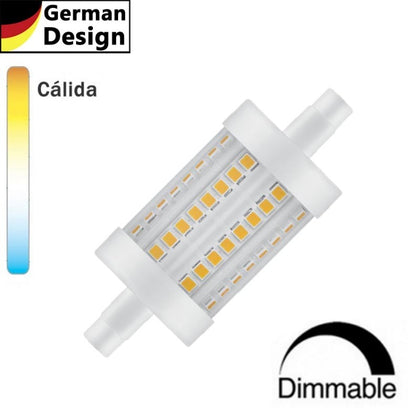 Bombilla LED R7s 78mm 11,5W Regulable