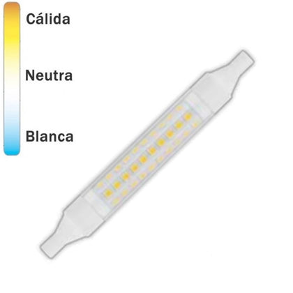 Bombilla LED R7s Slim Estrecha 78mm 5W