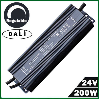 Fuente Alimentación LED Regulable DALI & PUSH Tensión Constante 24V 200W