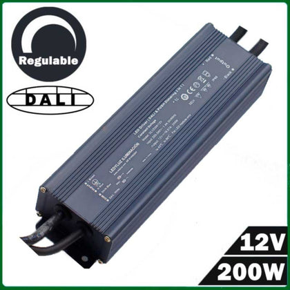 Fuente Alimentación LED Regulable DALI & PUSH Tensión Constante 12V 200W