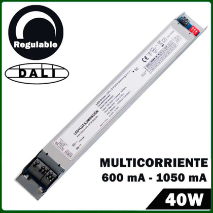 Fuente de Alimentación LED Regulabe DALI & PUSH LED 40W Multicorriente