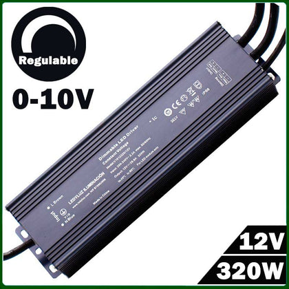Fuente Alimentación LED Regulable 0/1-10V Tensión Constante 12V 320W
