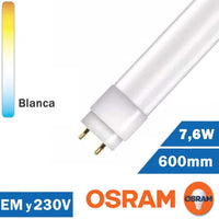 Tubo LED Osram 7,6W Star 600mm T8 EM