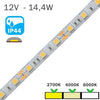 Tira LED 12V 14,4W 60LEDs/m Siliconada IP44
