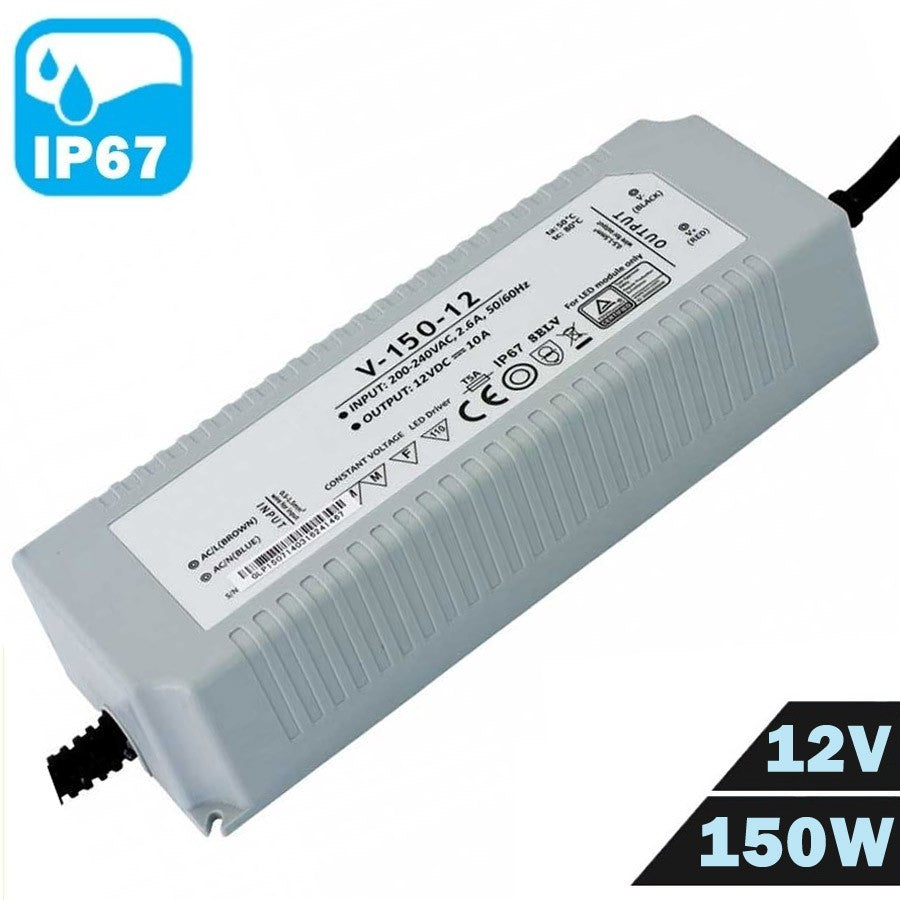 Fuente Alimentación LED IP67 Estanca 12V 150W