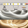 Tira LED 24V 9,6W 120LEDs/m PCB Slim 4mm Por Metro