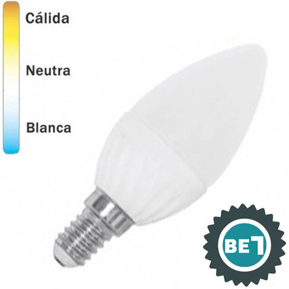 Bombilla LED E14 Vela Opal 5W