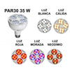 Bombilla LED para Carnicerías Pescaderías PAR30 E27 35W Luz Neodimio