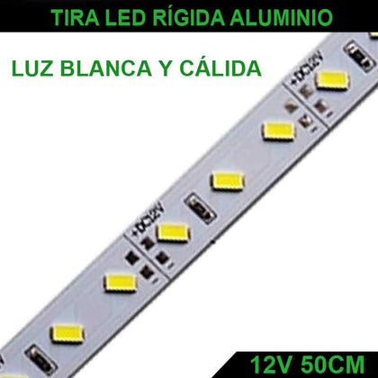 Tira LED Rígida Aluminio 50cm 36 LEDs 5730 12V