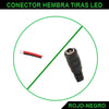 Conector Hembra para Tiras LED con Cable Rojo - Negro