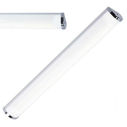 Regleta Plafón Cromado ICE para Tubo LED T8 600mm