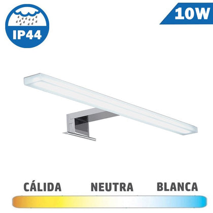 Aplique 10W LED Espejos Baño Superficie / Pinza