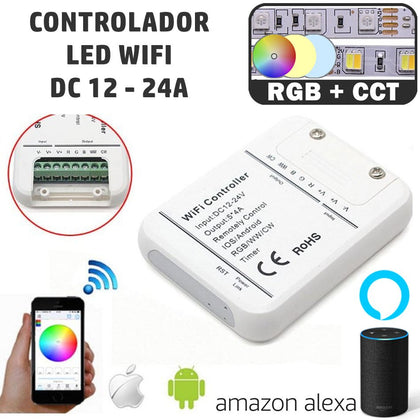 Controlador WIFI Tiras LED 12V / 24V