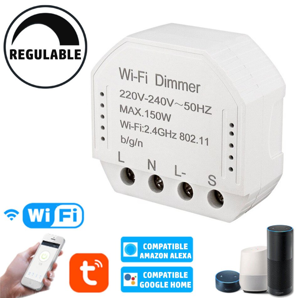 Regulador Dimmer LED WIFI APP Pastilla 220V 150W