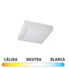 Plafón LED Cuadrado Blanco 6 W 120x120mm