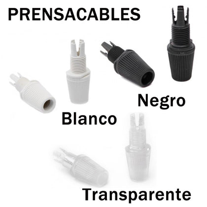 Prensa cables Negro / Blanco / Transparente