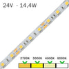 Tira de LED 24V para interiores 14,4W 5050 con 60 leds por metro