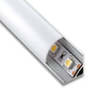 Perfil Aluminio Esquina Curva Tiras LED