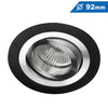 Aro Empotrable Basculante Wengué Redondo 92mm