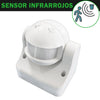 Detector Movimiento Superficie Blanco Ajustable