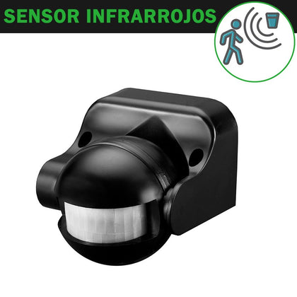 Detector de Movimiento Superficie Negro Ajustable