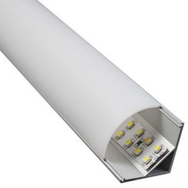 Perfil Aluminio para Tiras LED Dobles Encastrar o empotrar Style