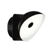 Aplique Pared LED 8W 15x15cm Forma Redonda Negro