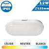 Plafón Aplique Exterior Oval LED 12W IP65