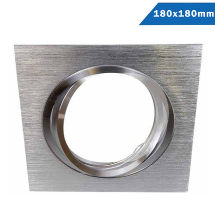Empotrable Aluminio Rayado Basculante Cuadrado 1 Luz QR111