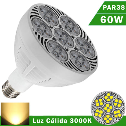 Bombilla LED PAR38 E27 60W Luz Cálida 3000K