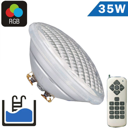 Bombilla LED Piscinas PAR56 LED 35W 12V RGB
