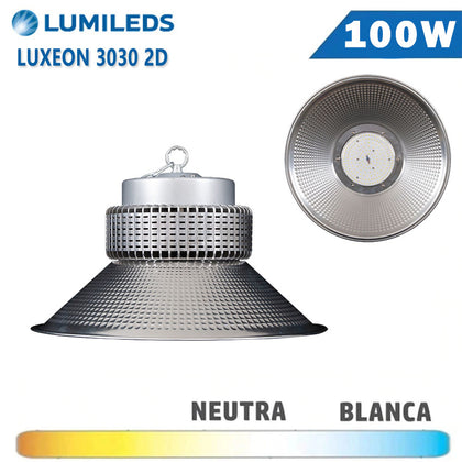 Campana LED Plata 100W Reflector Lumileds