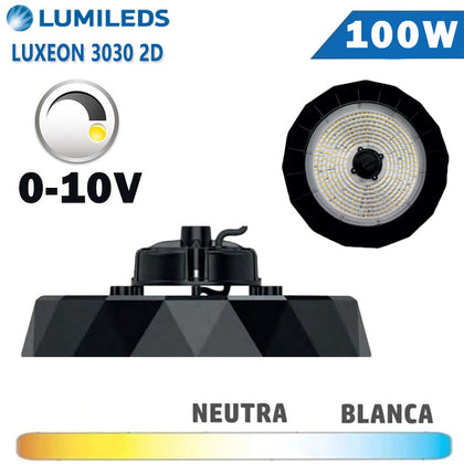 Campana LED UFO 100W Regulable 0-10V PWM Philips Lumileds