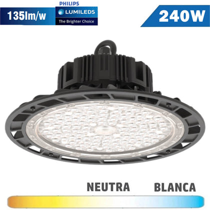 Campana LED UFO 240W Plus Chip Philips