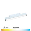 Foco para Carril Magnético 48V 10W Lineal Continuo 120º Color Blanco
