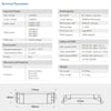 Regulador Dimmer 12/24V DALI 2 PUSH por Pulsadores 15A