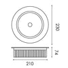 Downlight LED COB 40W 230mm Diam. Redondo