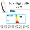 Downlight LED 22W Blanco 225mm Redondo