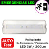 Emergencia LED 3W 200Lm Función Polivalente Auto Test