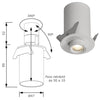 Foco Empotrado Retráctil Mini LED 3W 15 COB Blanco
