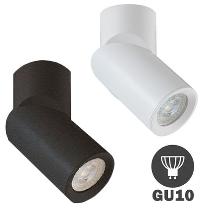 Foco Superficie Giratorio para GU10 Blanco / Negro