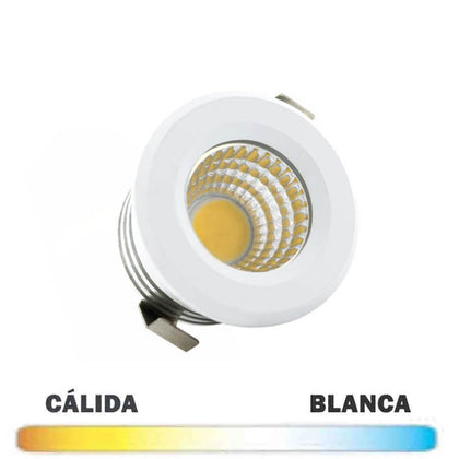 Downlight Mini LED COB Redondo 3W Blanco Fijo