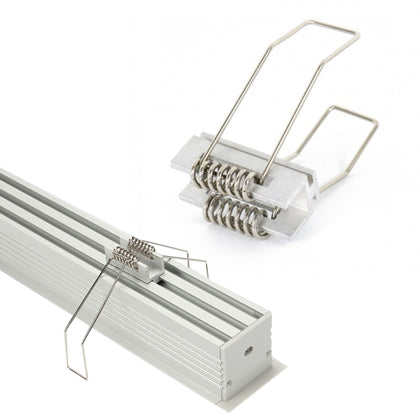 Grapa Clip para Empotrar Perfiles de Aluminio LED