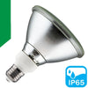 Bombilla LED PAR38 IP65 E27 11W Luz Verde