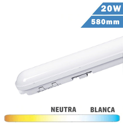 Pantalla Estanca LED 20W 60cm IP65 Alta Luminosidad
