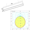 Luminaria LED Lineal Suspensión Blanca 24W 600mm