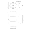 Aplique Exterior 2 x GU10 Luz Indirecta Redondeado