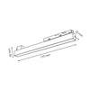 Foco para Carril Magnético 48V 10W Lineal Continuo 120º Color Blanco