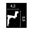 Moldura C323 L 200 x H 5,5 x A 4,2 cm Luz Indirecta (En Stock)